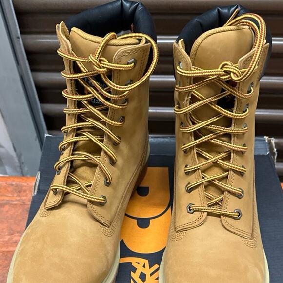 Timberland Pro Direct Attach 8" Soft Toe W/P Men Boots  - Wheat - Size: 10 - Picture 5 of 7
